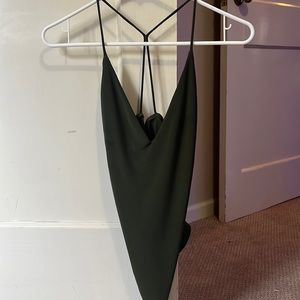 Sleek Olive Bodysuit